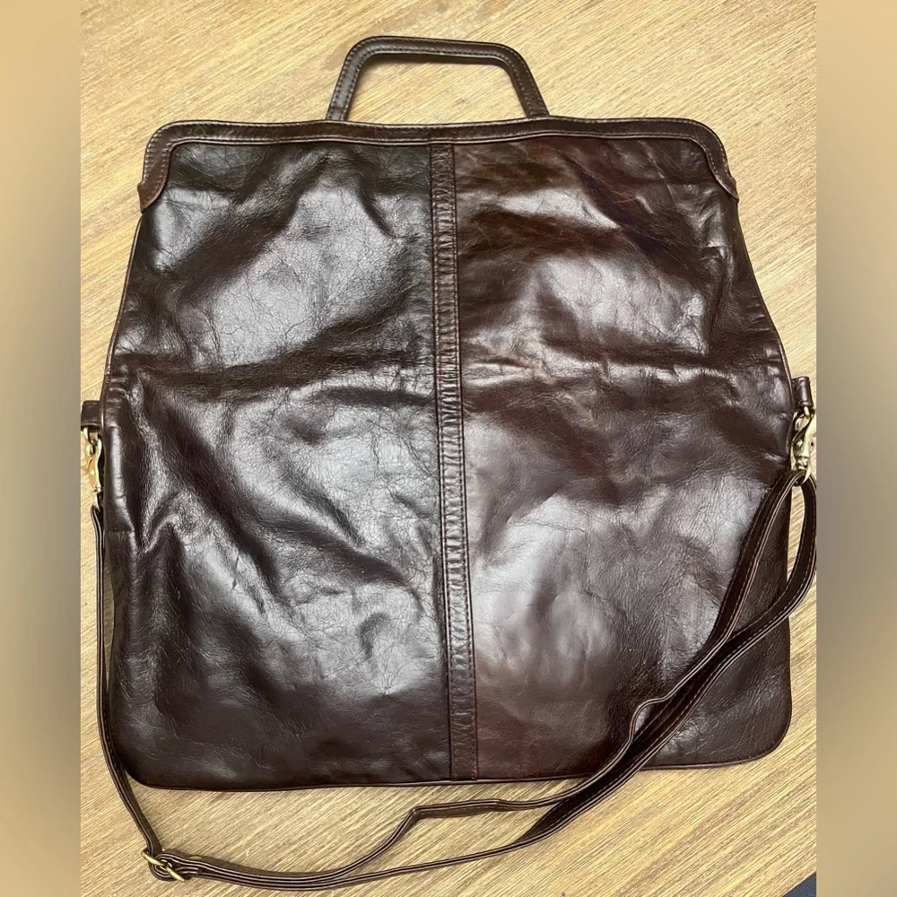 Versatile Arza Laptop Messenger Bag – Dark Brown with Straps